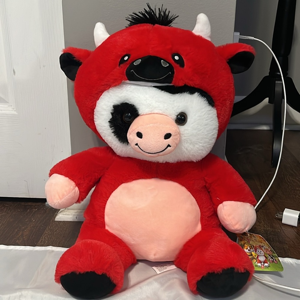 DUISGUISIMALS DEVIL COSTUME COW HALLOWEEN PLUSH STUFFED ANIMAL